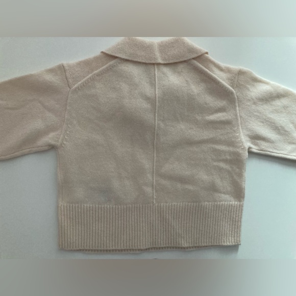 Banana Republic Luna Cashmere Sweater Polo in Ecru, size 6-12 months - Picture 5 of 5